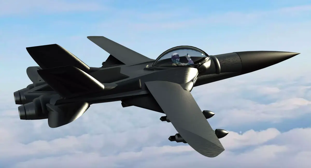 Military Jet Concept 3D model