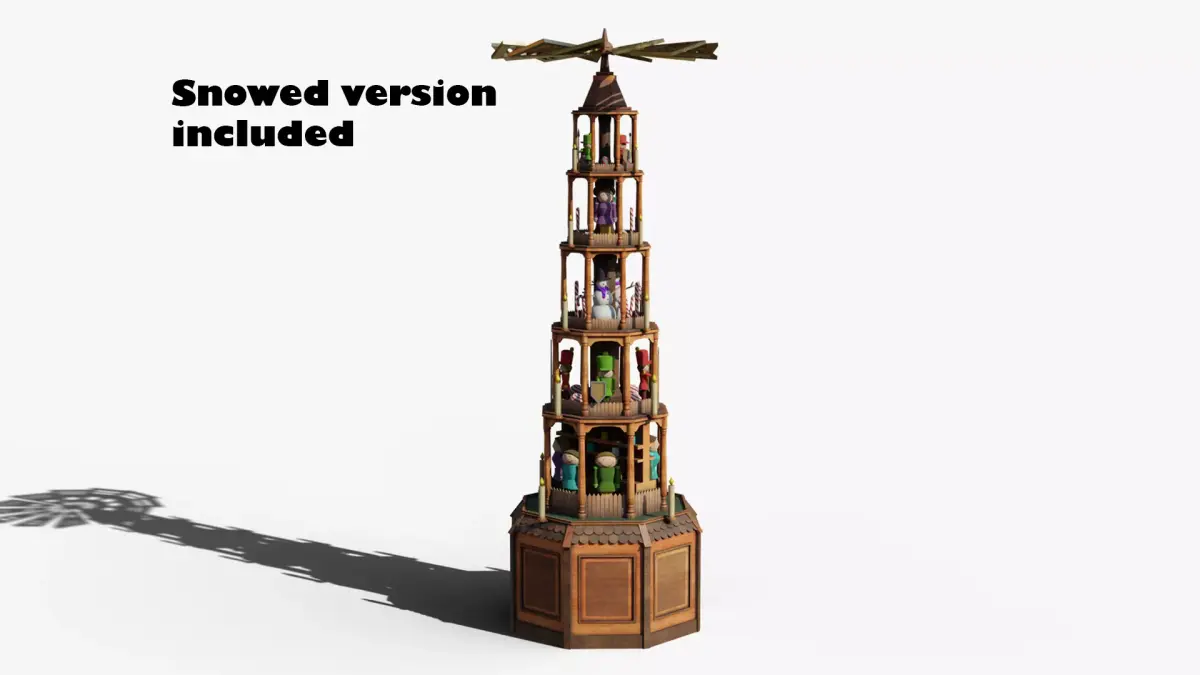 Weihnachtspyramide German Christmas pyramid 3D model
