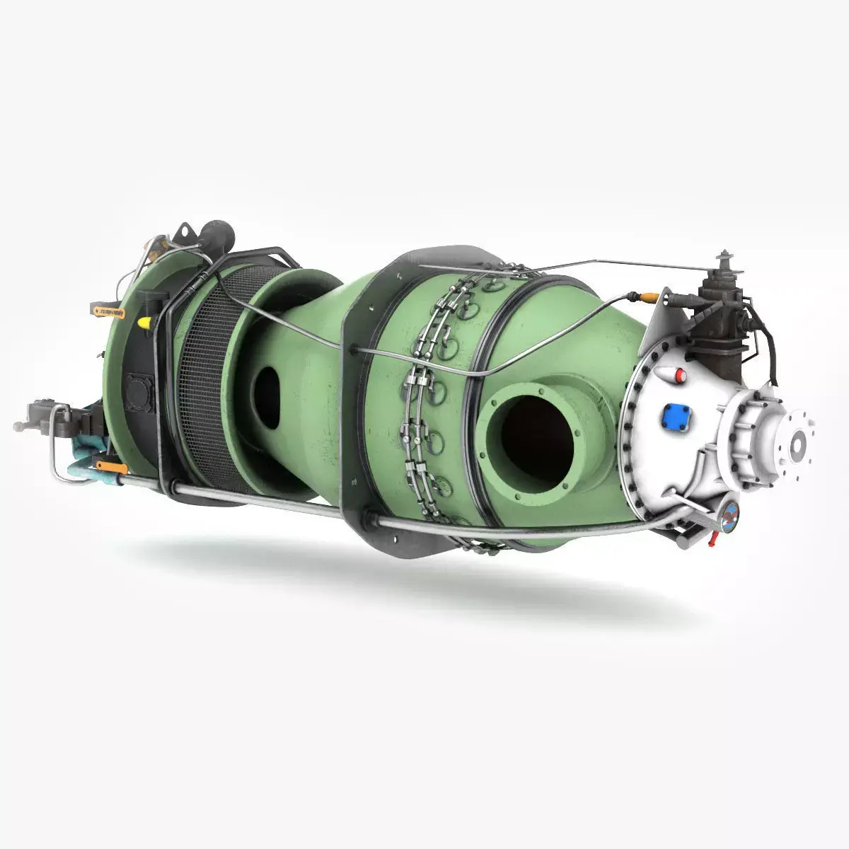 Turboprop Aircraft Engine Pratt and Whitney Canada PT6 PBR 3D model