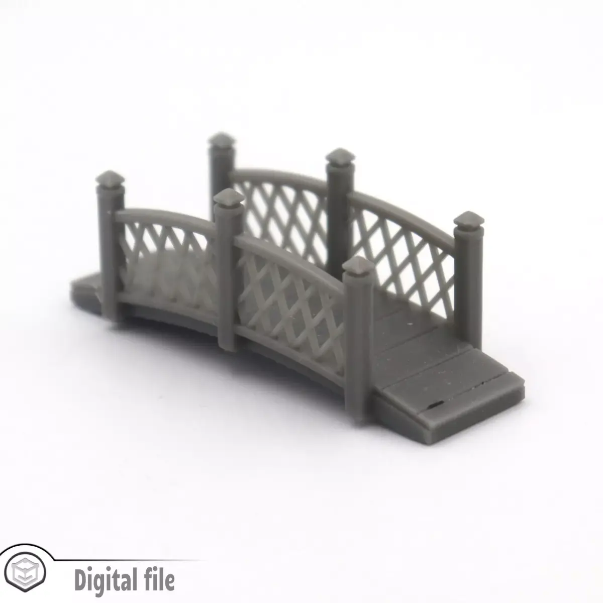 HO Small bridge 1 train model  3D print model
