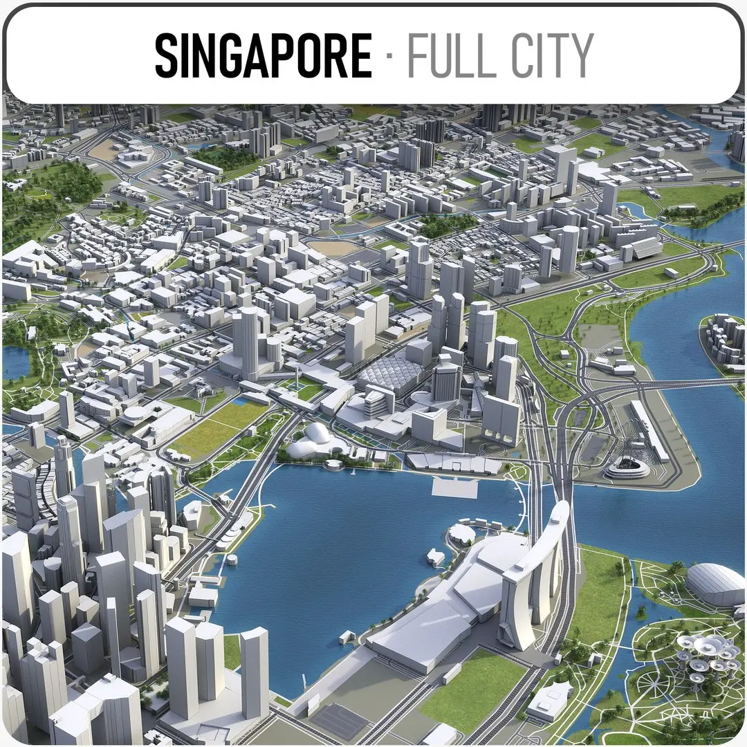 Singapore 3D model get
