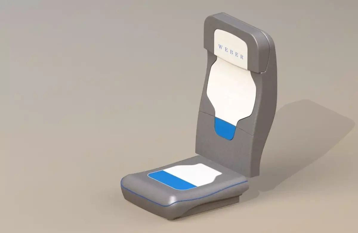 Airplane seat Free 3D model