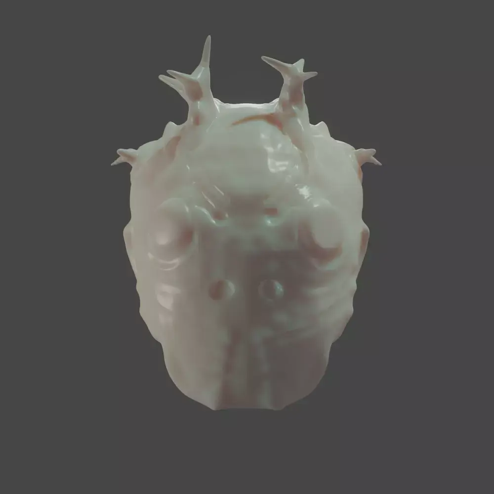 Free Sci-Fi Creature Head Custom Printable 3D 3D print model