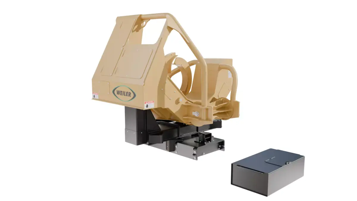 WEILER 426 Pull-Through Delimber Trailer-Mounted Low-poly 3D model