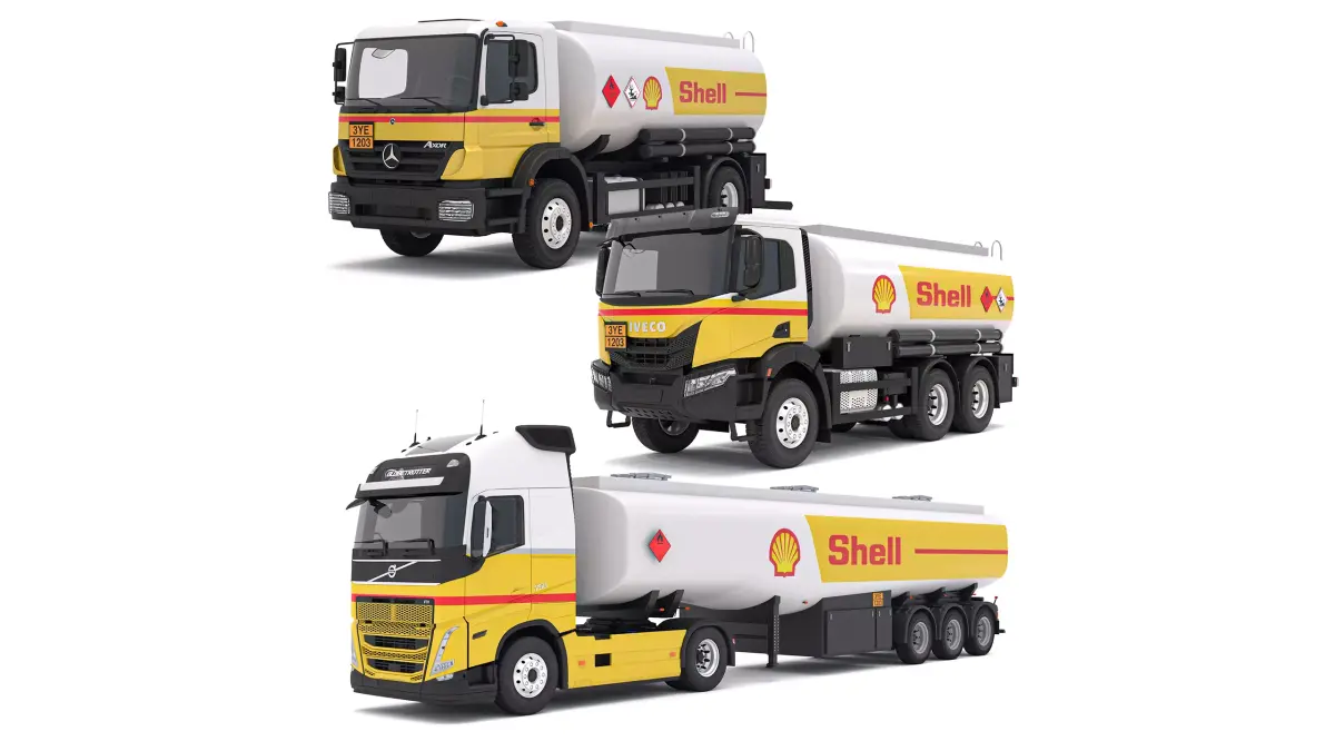 SHELL Truck Fuel Collection 3D model