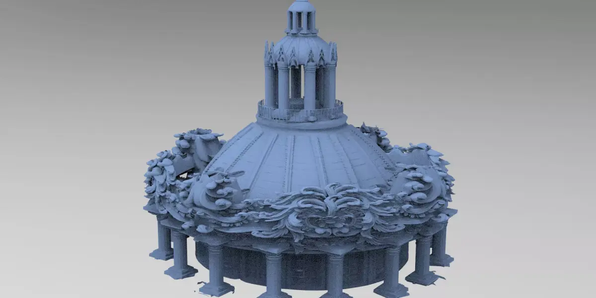 Palace Baroque Fantasy Palace Tower 5 3D model