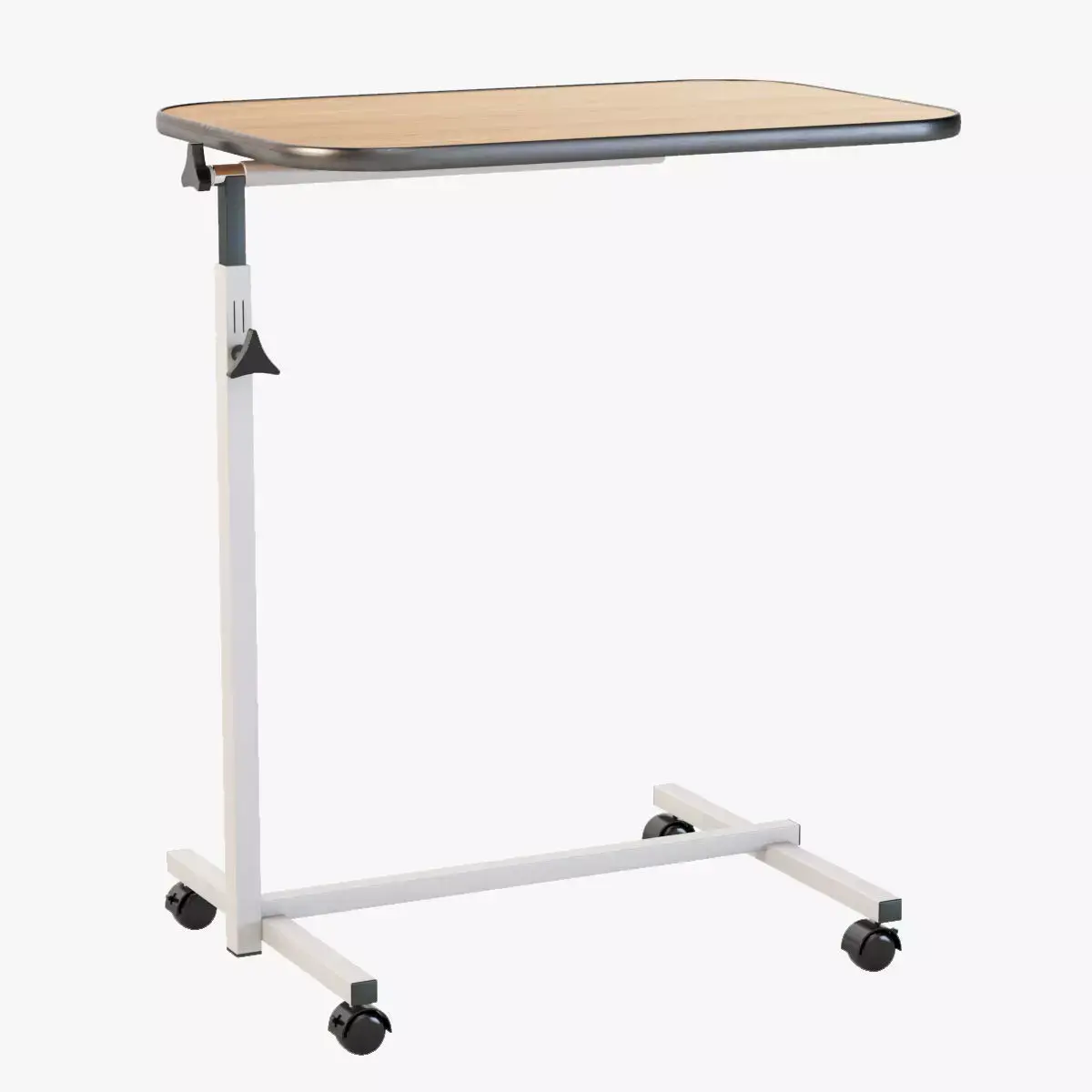 Swivel Tilt Top Hospital Rolling Tray Table 3D model
