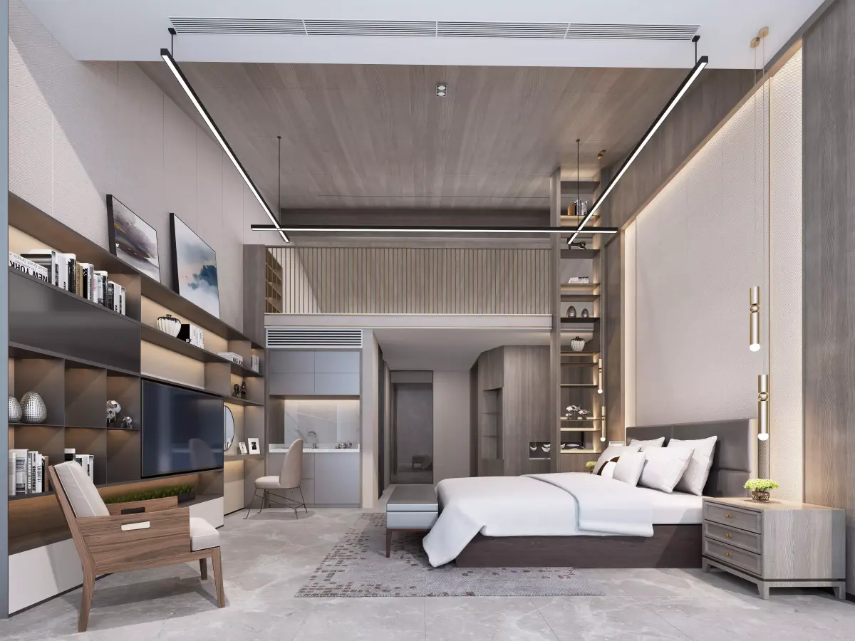 bedroom interior 3D model 39