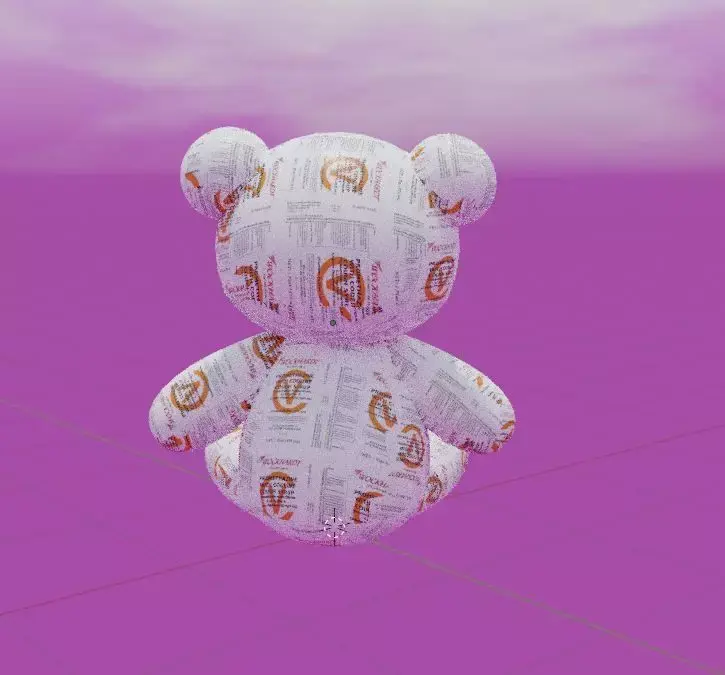 Wockhardt Teddy Bear Low-poly 3D model