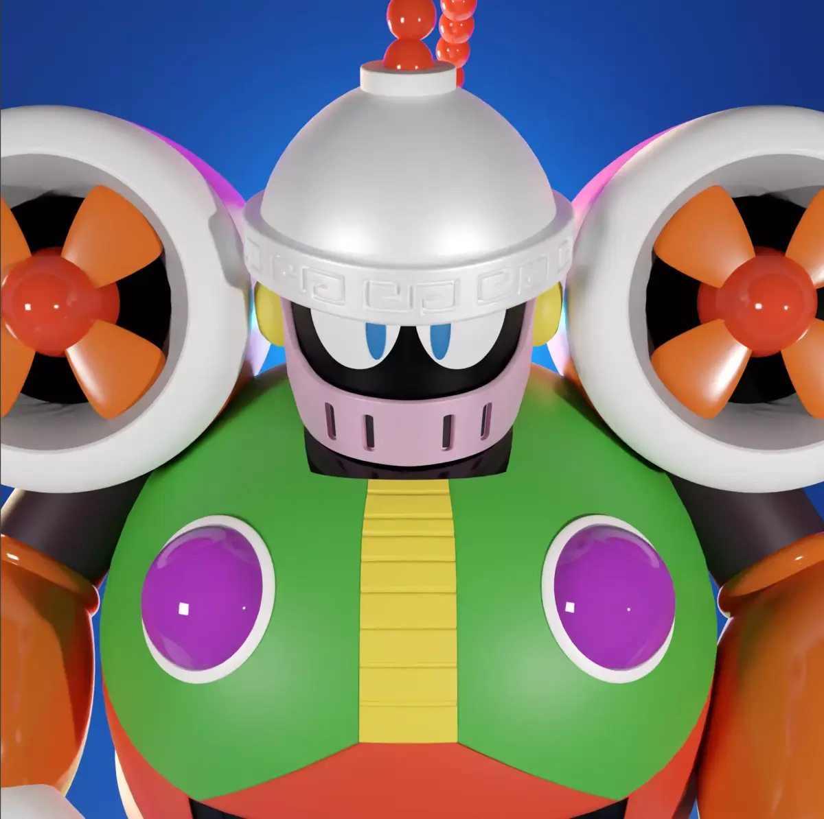 WindMan Rockman MegaMan Famicom Nes 8Bit 3D model 3D model