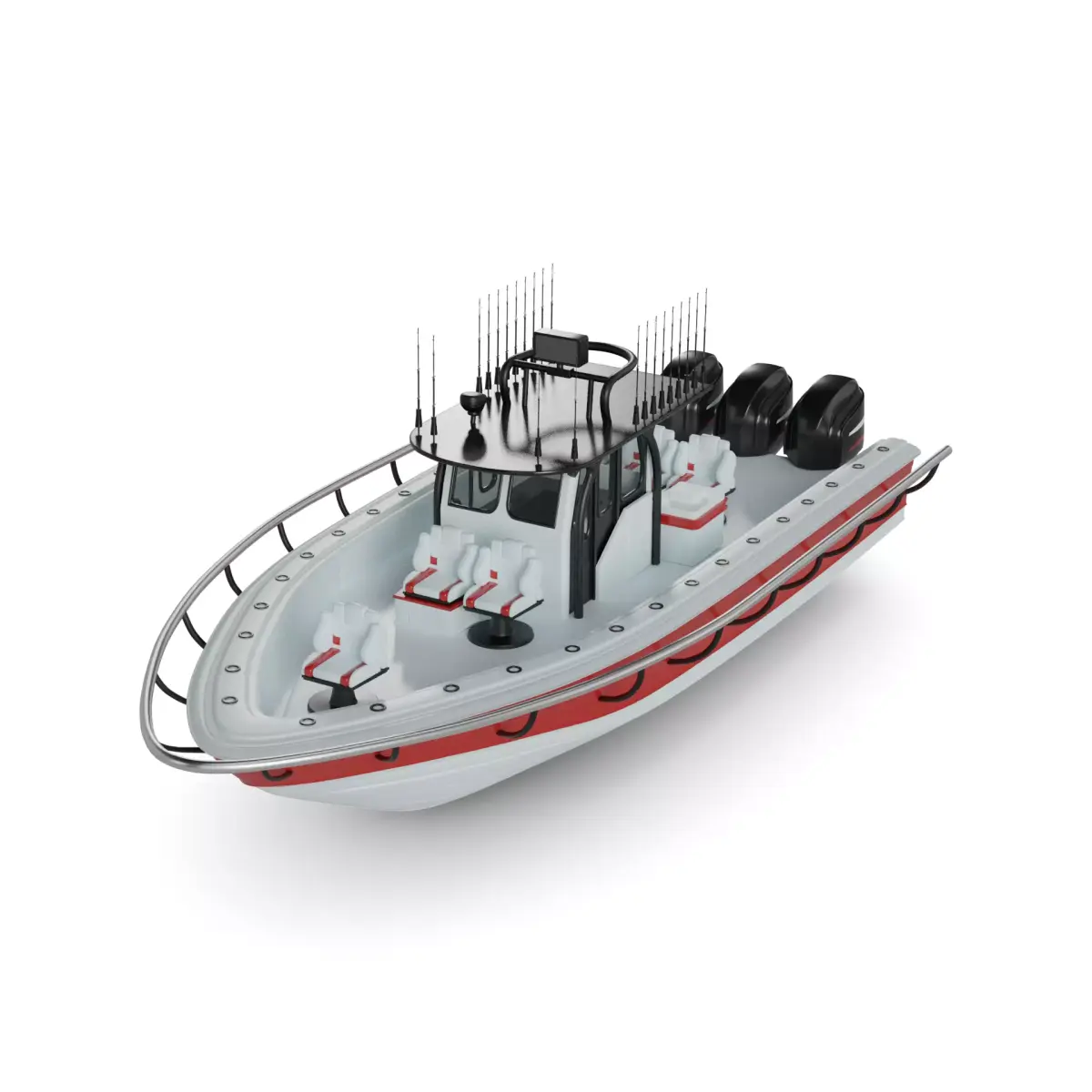 Motorboat 3D model