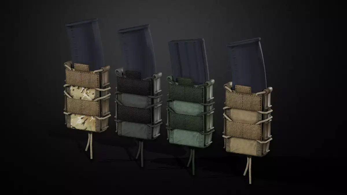 Magazine pouch Low-poly 3D model