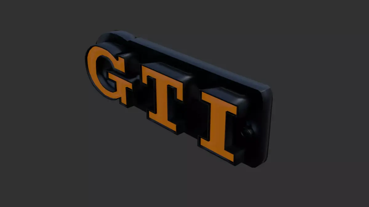 gti symbol 3D model