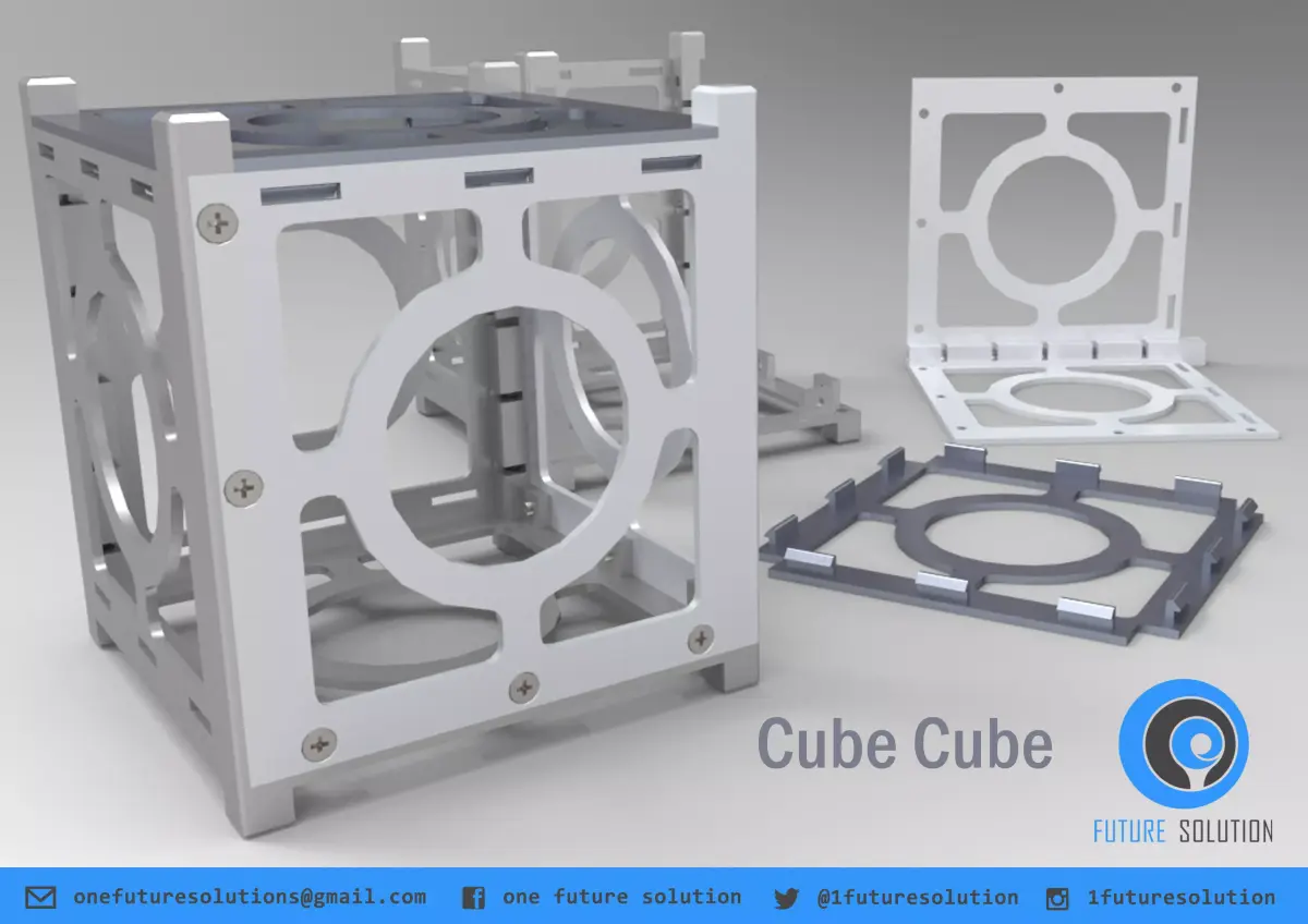 Cube Cube metal frame with two parts Free 3D print model