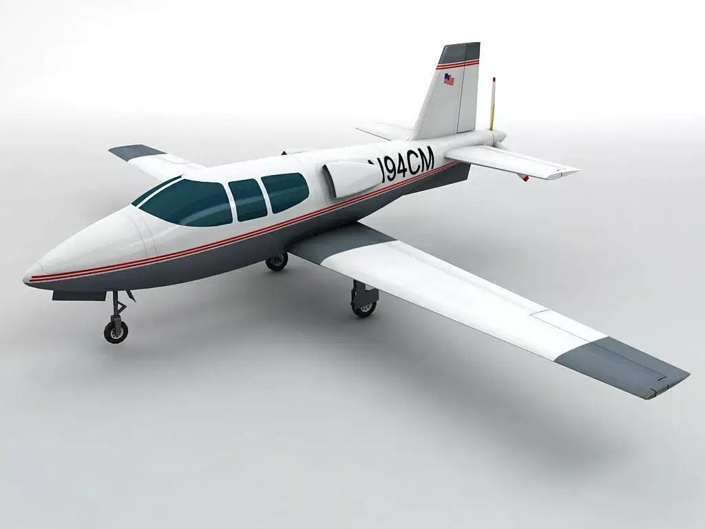 Cirrus VK 30 Aircraft Low-poly 3D model