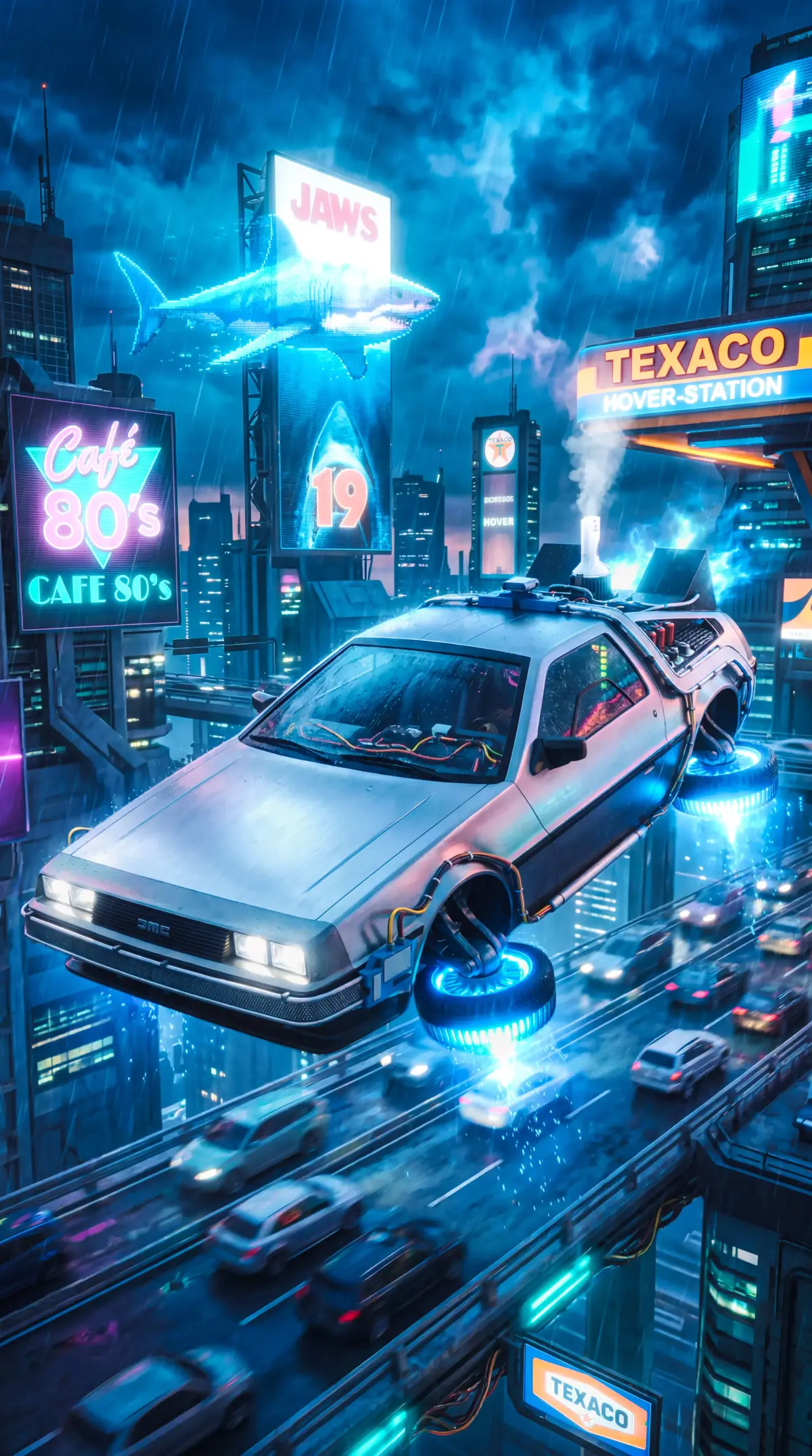 DeLorean DMC12 Time Machine Part II Edition 3D model