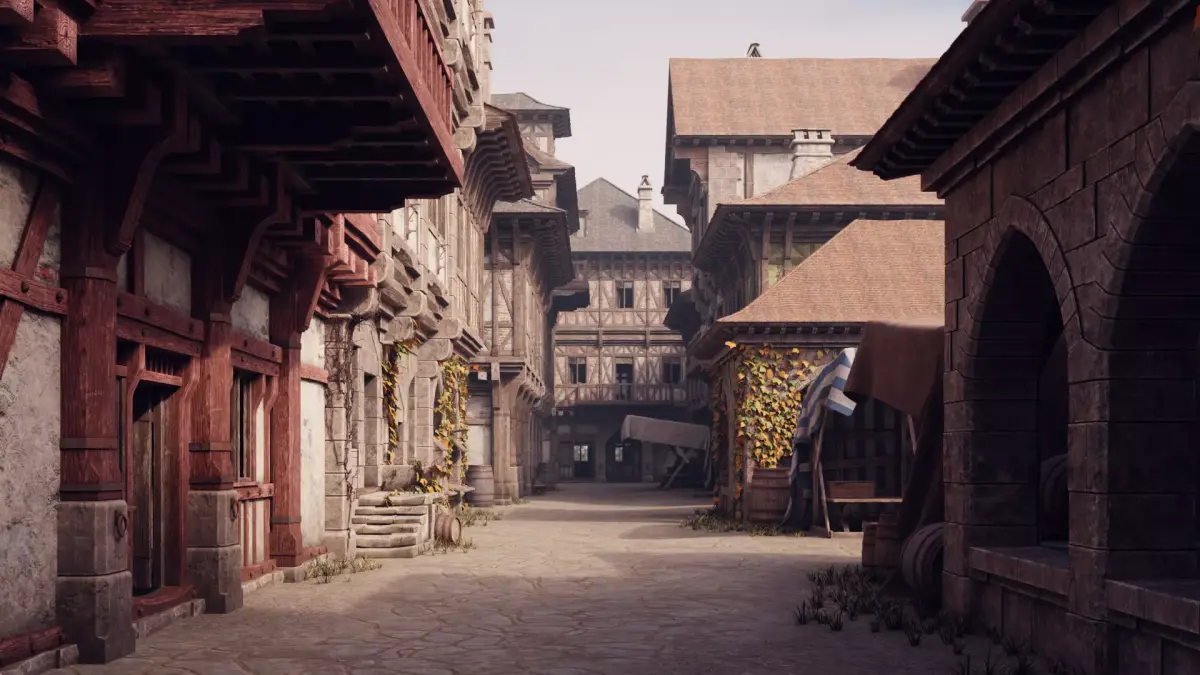 Medieval Modular Town 3D model