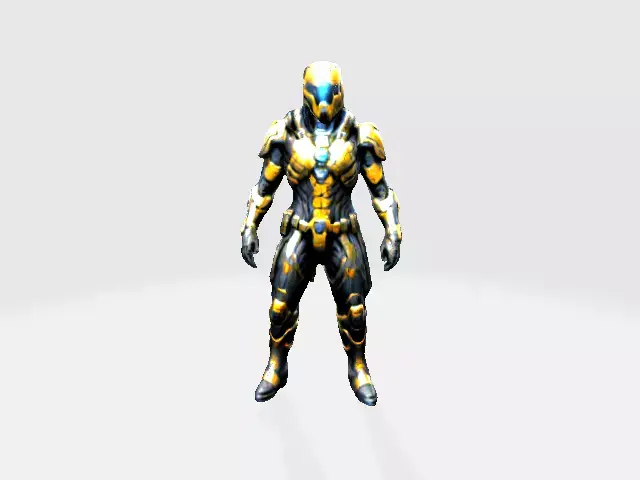 Cyber Sentinel - Futuristic Warrior 3D Model  3D model