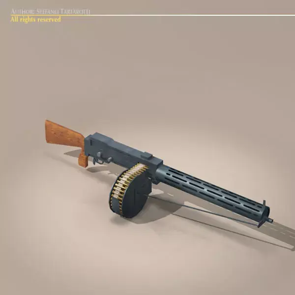 LMG14 machine gun 3D model