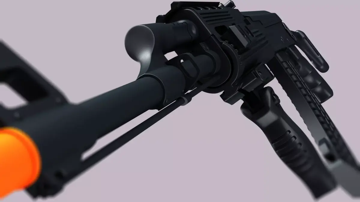 AK-47 Kalashnikov Tactical High Detailed 3D model