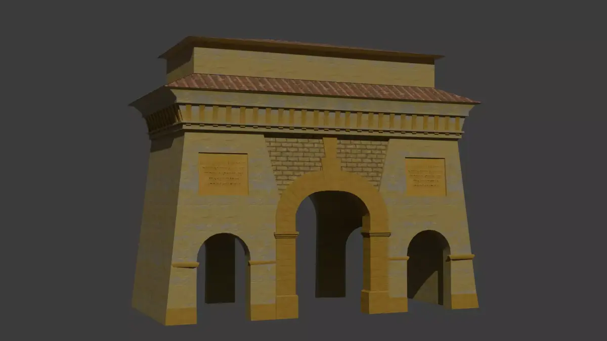 Schei Gate - Historic Landmark from Brasov 3D model