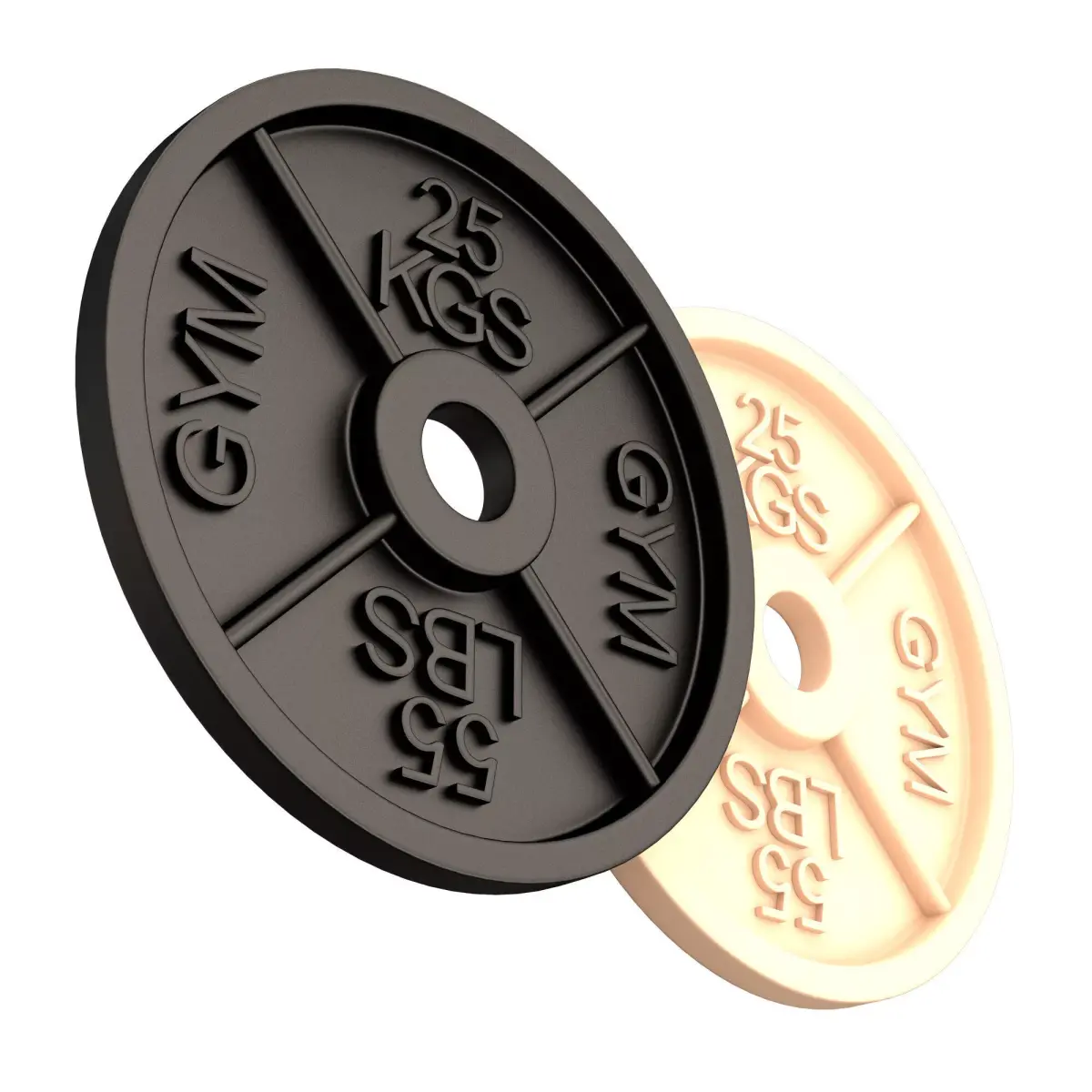 Gym Weight Plate 3D Model Barbell Disc Free 3D print model