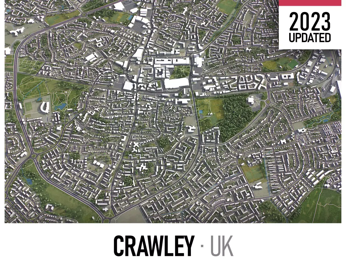 Crawley Low-poly 3D model