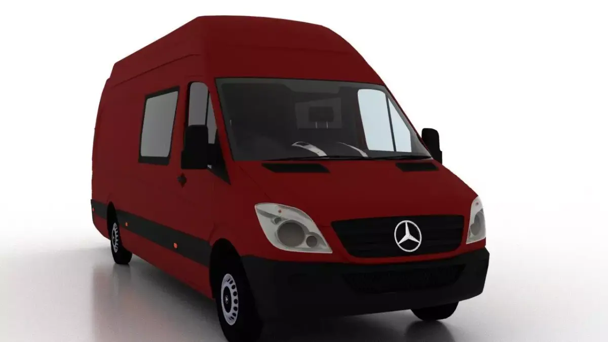 Mercedes Benz Sprinter L4H3 2009 Crew Van UK 3D model