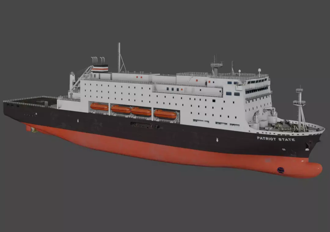 Training Ship PATRIOT STATE 3D model Low-poly 3D model
