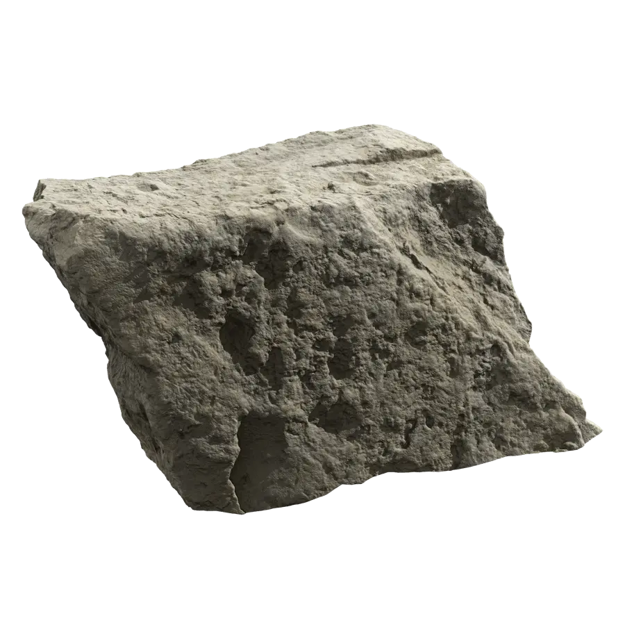  Pale Diamond Rippled Large Rock Boulder Model  purchase