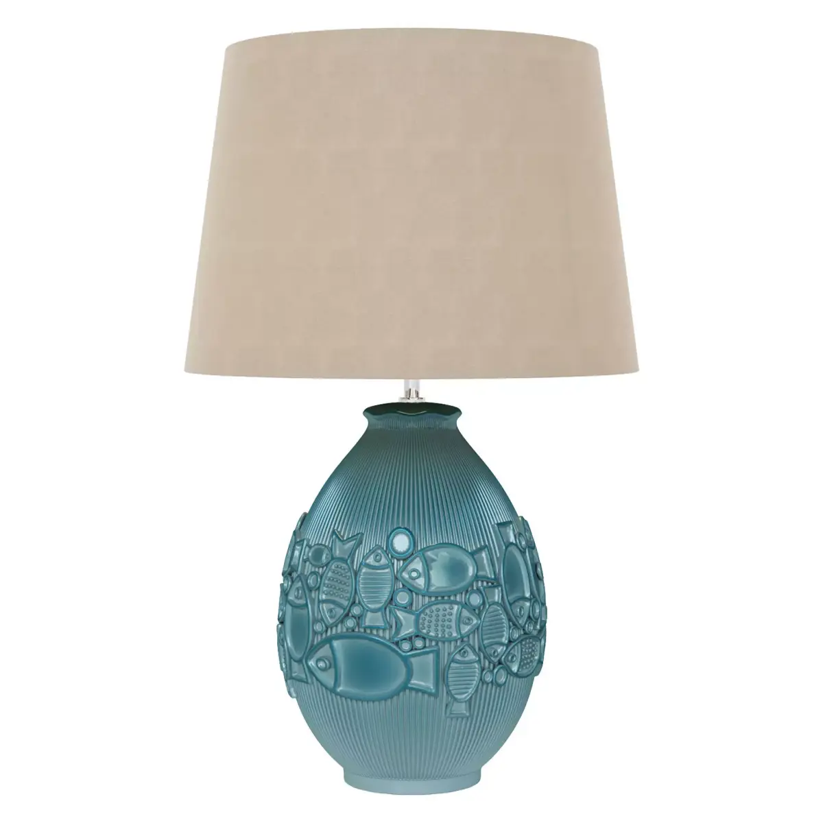 Fish bowl ceramic table lamp 3D model