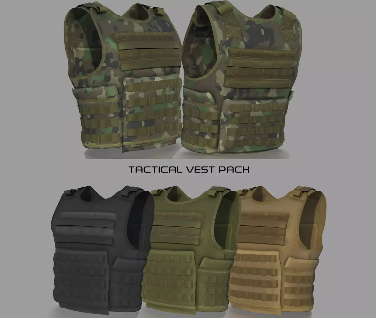 TACTICAL VEST 3D model purchase