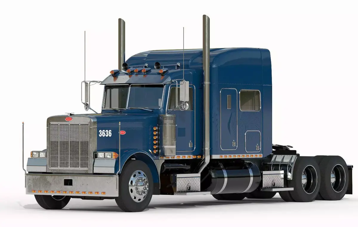 Detailed Peterbilt 379 with interior  3D model by IgYerm