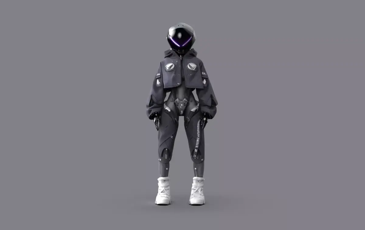 Night City Character Resident 3D model shop