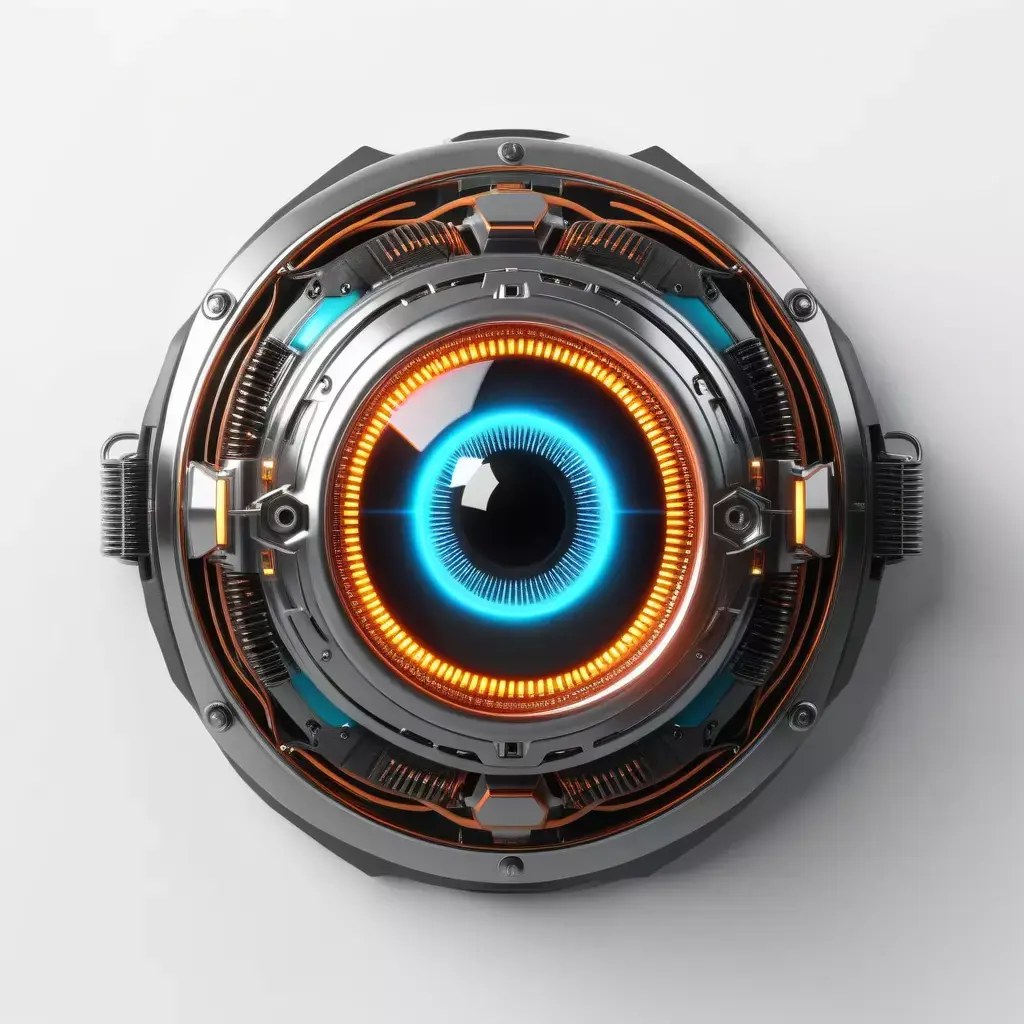 Neon Cybernetic Eye Implant 3D model purchase
