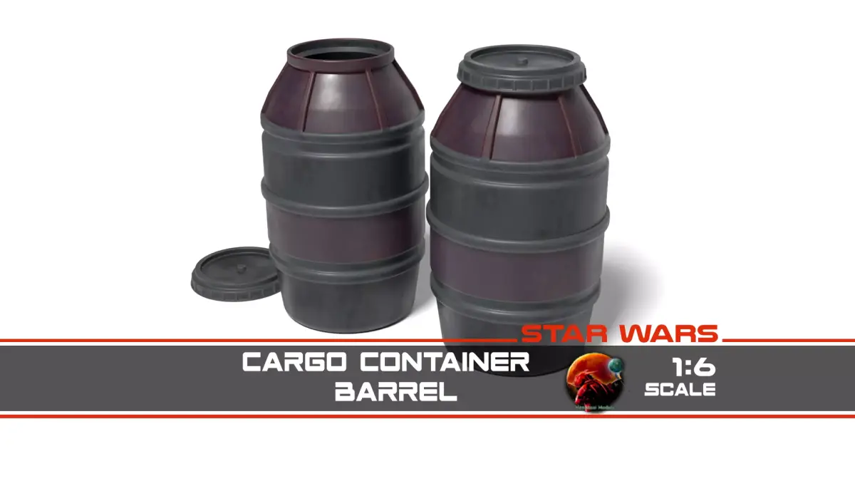 Cargo Container Barrel 1-6 scale Hottoys 3D print model