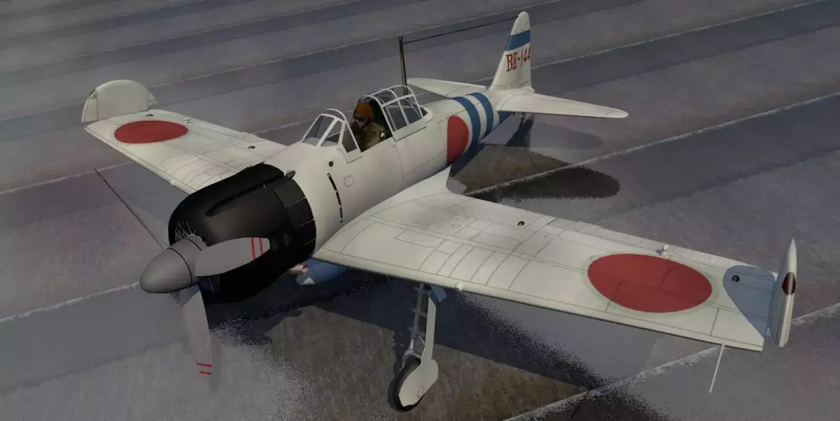 Mitsubishi A6M2 Zeke 3D model