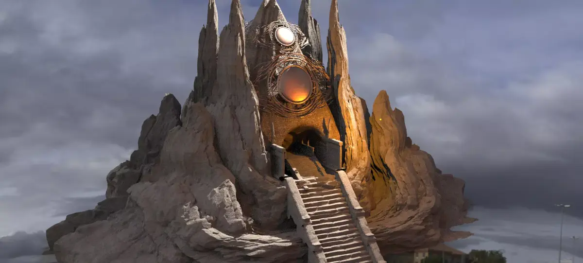  Tomb of pharaohs mount  3D model