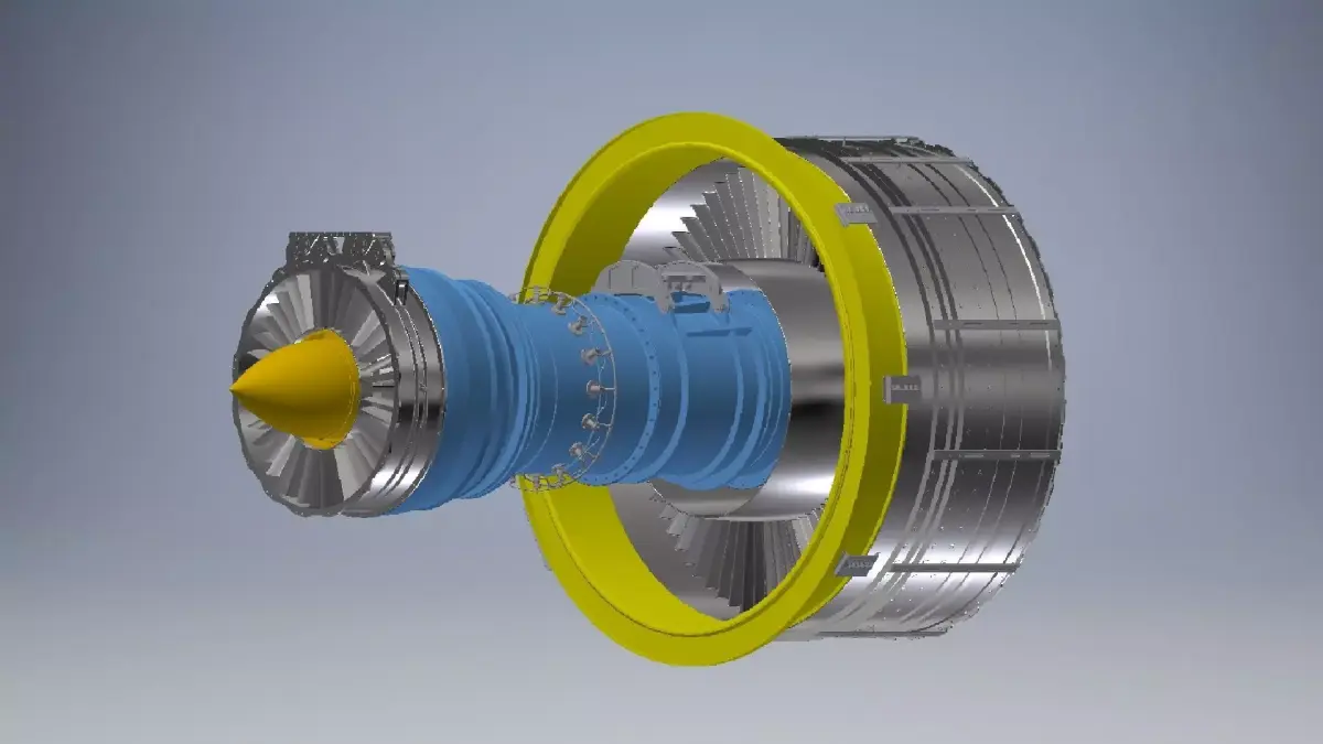 Jet Engine Assembly 3D model