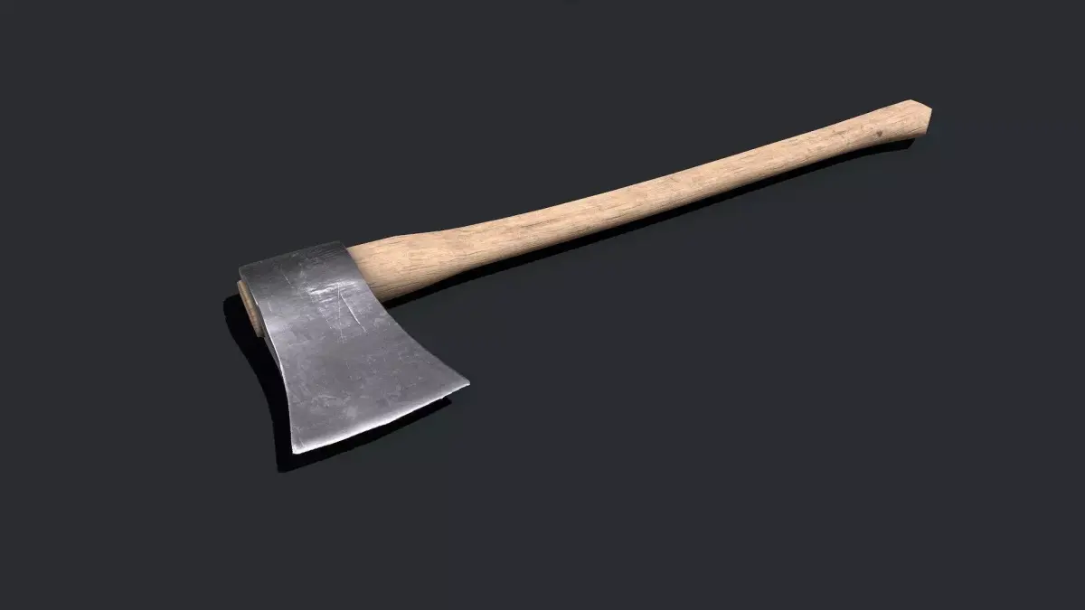 Lumberjack Axe Low-poly PBR Free low-poly 3D model
