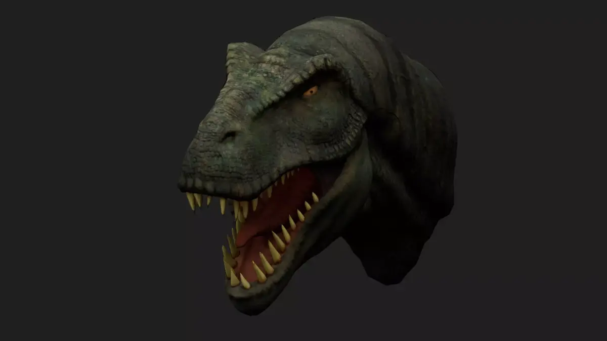dinosaur Low-poly 3D model 13