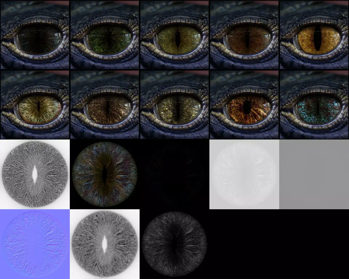 Creature Eyes Vol 06 - PBR Texture