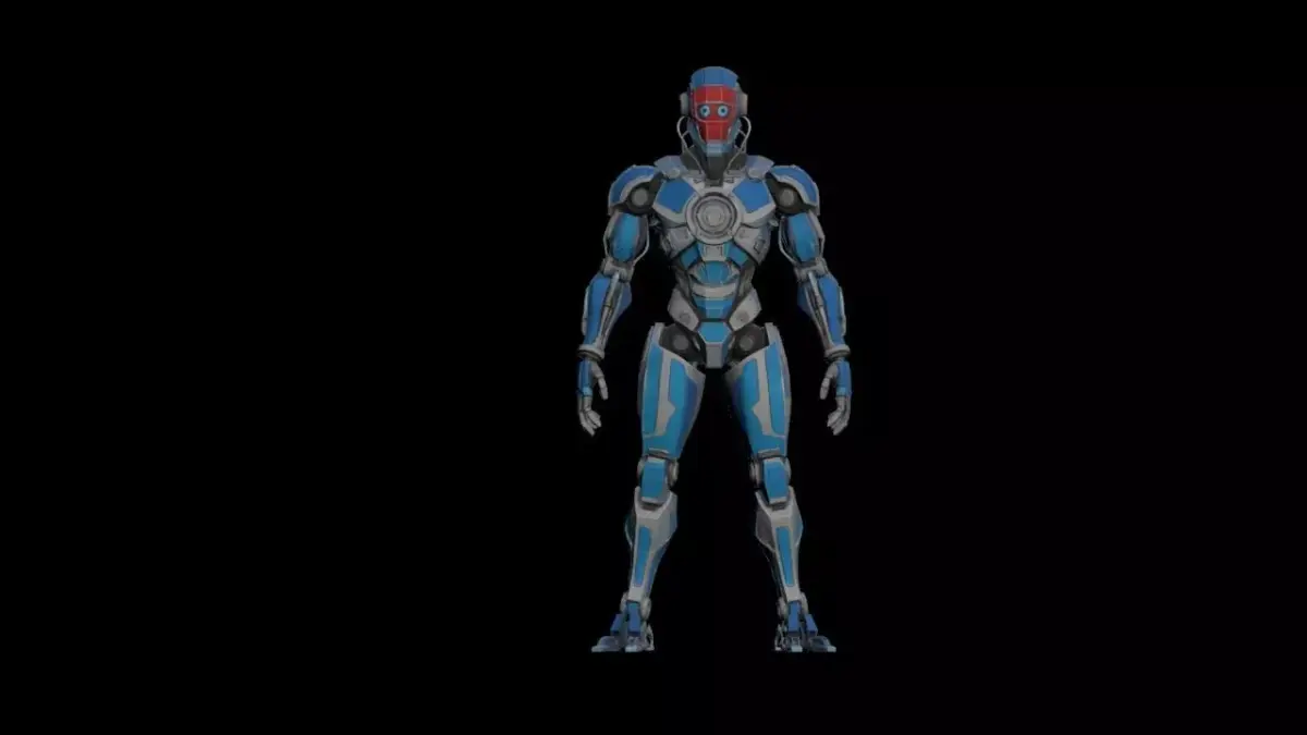 futuristic humanoid robot 3d model 3D model