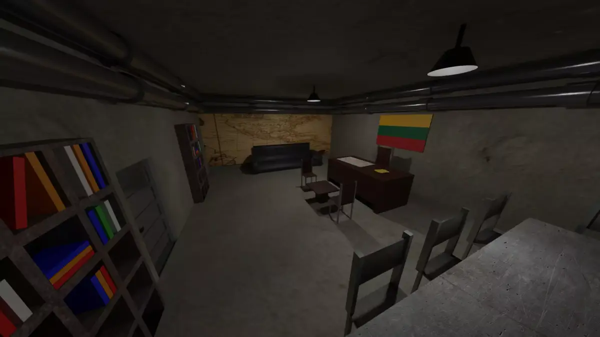 Military Bunker - Lithuania Low-poly 3D model