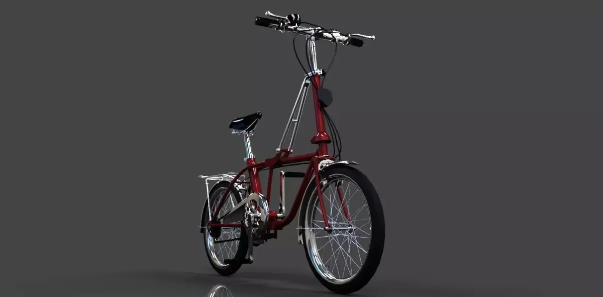 Folding bike Free 3D model