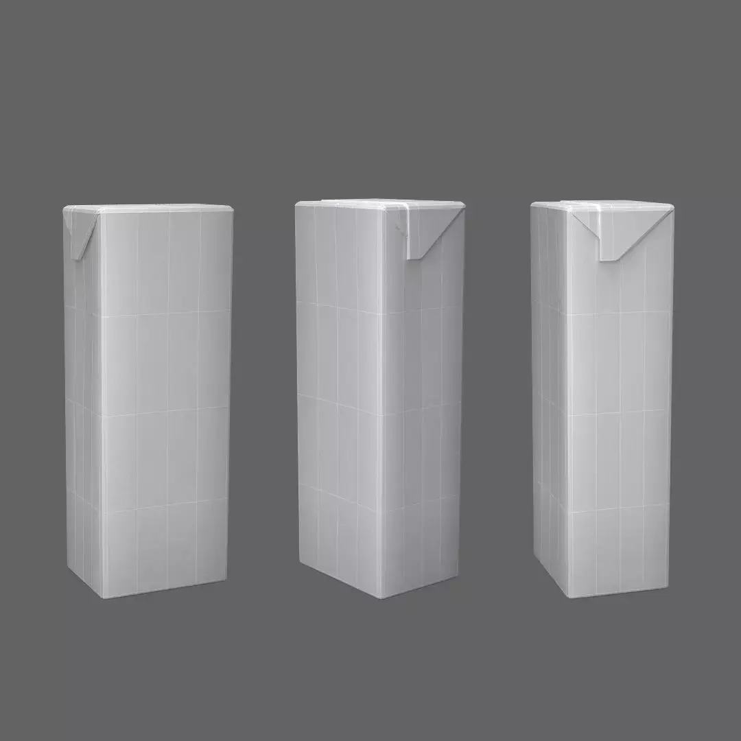 Milk Box 3D model