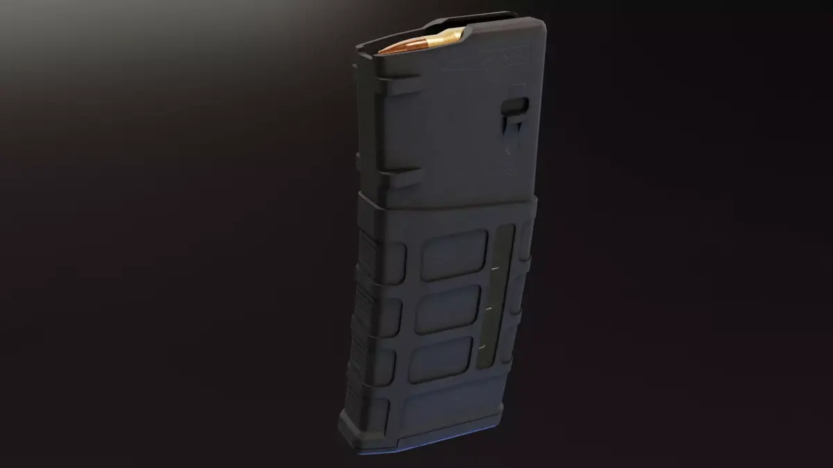 PMAG 25 M118 Magazine Low-poly 3D model
