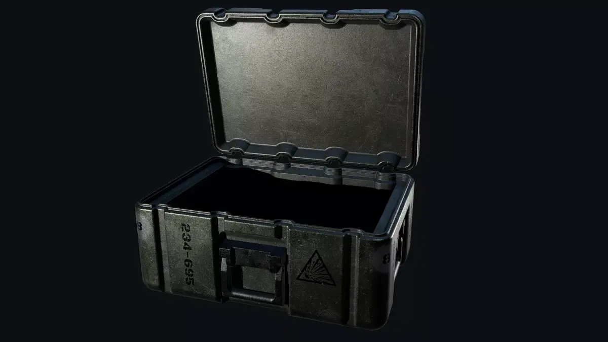 Military Supply box Low-poly 3D model