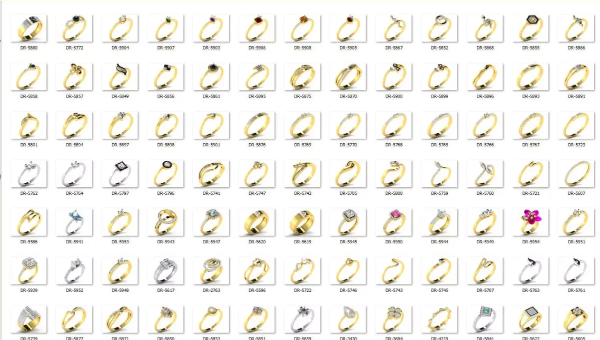  Engagement ring 55 light weight3dm cad files  part 02 3D print model purchase