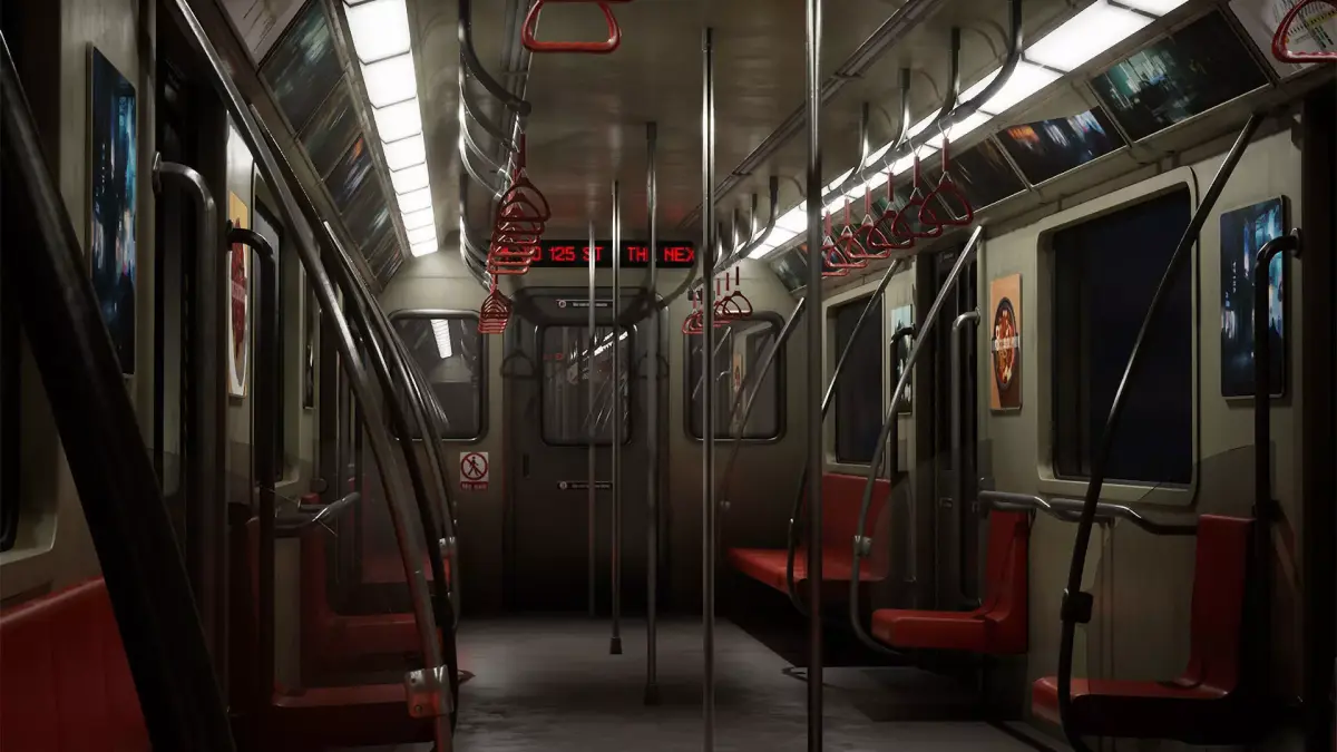Subway Interior Low-poly 3D model purchase